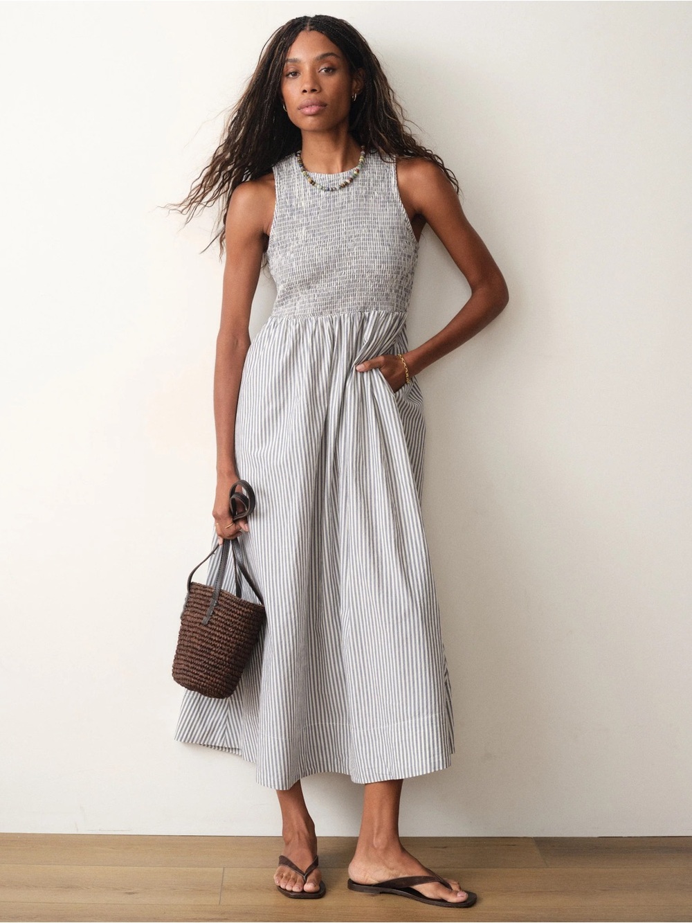 Marine Layer Darcy Poplin Maxi Dress